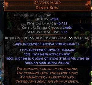 death's harp 6 slots poe